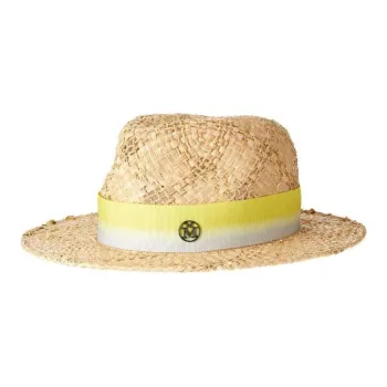 Maison Michel Henrietta Straw Fedora Hat