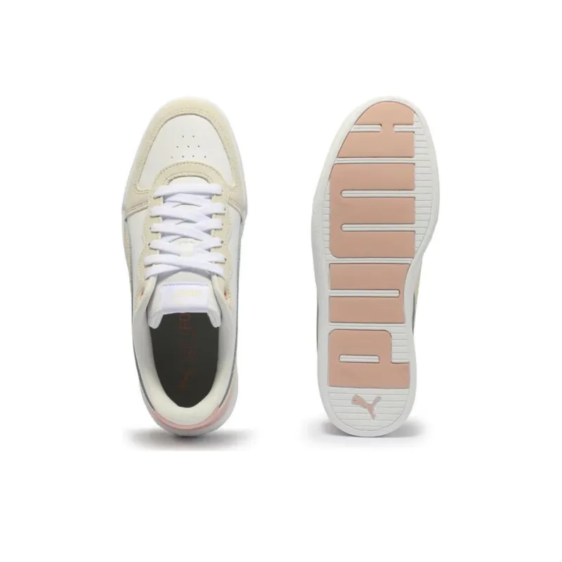 PUMA Skye Non slip Lightweight Low Top Skateboard Shoes Women's Ecru-4