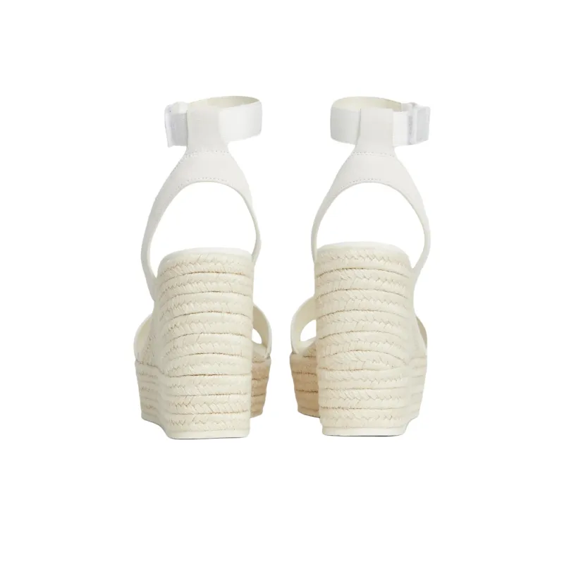 CKJ CALVIN KLEIN JEANS Strap Sandals 12cm Women's Bright White-4