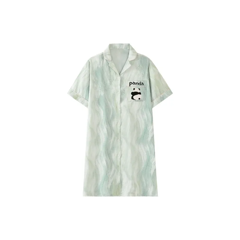 Han Ziduo Nightgown Women's Mint Green-0