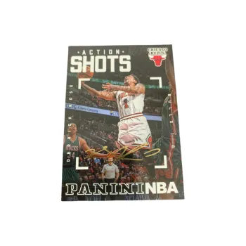 PANINI 2015 Bulls Derrick Rose Action Shots Autograph Signature NBA Star Card Condition Guaranteed Sports Cards 1 Pc
