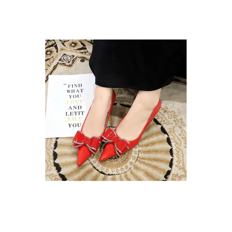 Bamiti High Heels Women's Nude Red Black-2