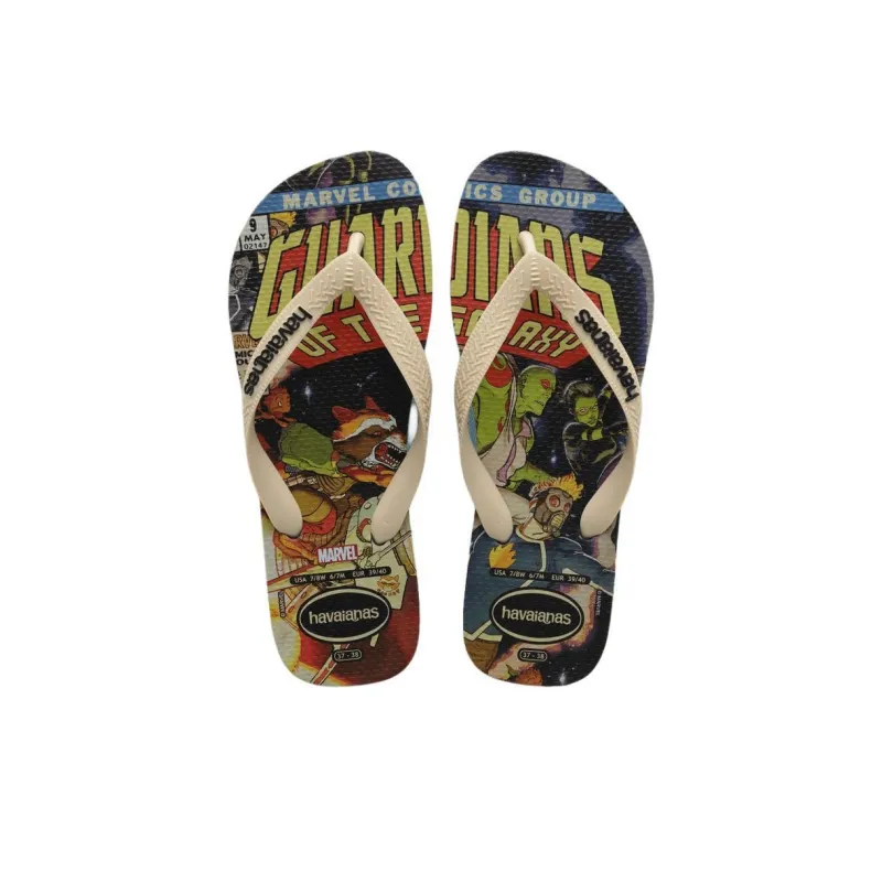 Havaianas Abrasion Resistant Flip Flops Unisex Black Beige-2