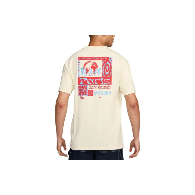 Nike Paris Saint Germain T Shirt Men's Coconut Milk-1