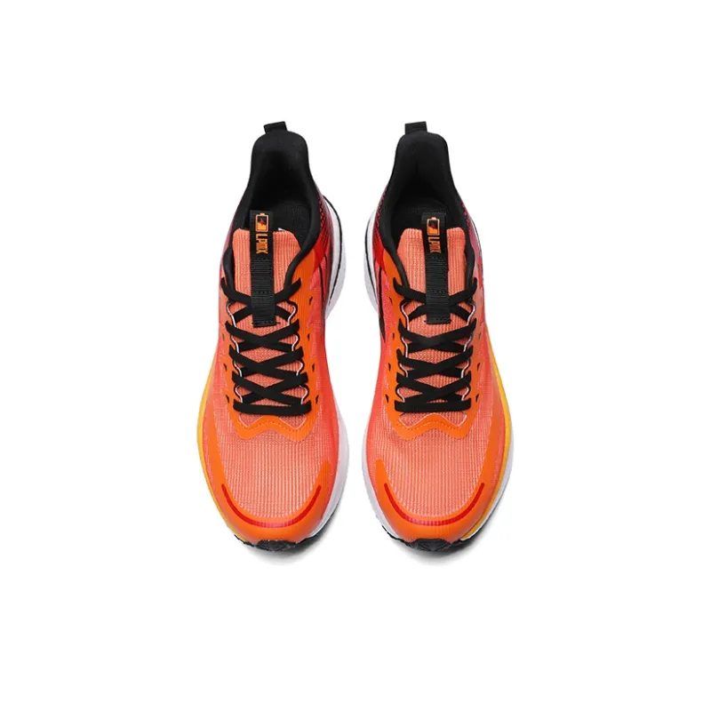 LPMX Cushioned Wear Resistant Lightweight Low Top Running Shoes Outdoor Sports Shoes Men's Black Orange-3