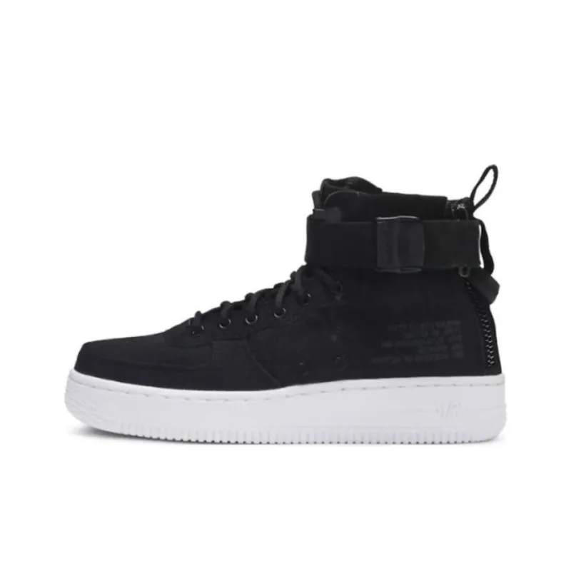 Nike Sf Af1 Mid Black Anthracite White-0