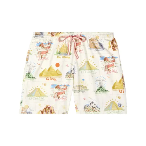 BILLIONAIRE BOYS CLUB Casual Shorts Men Gardenia Flower White