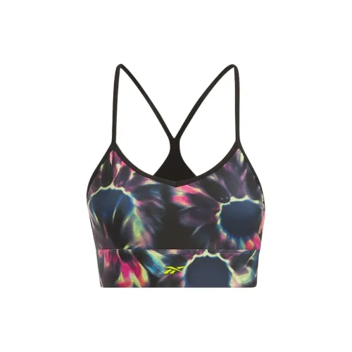 Reebok ID Train Printed Bra Bra Women's Gray Purple