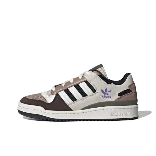 Adidas Originals FORUM Skateboard Shoes Unisex Low-Top Pink/Brown/White/Clear Brown