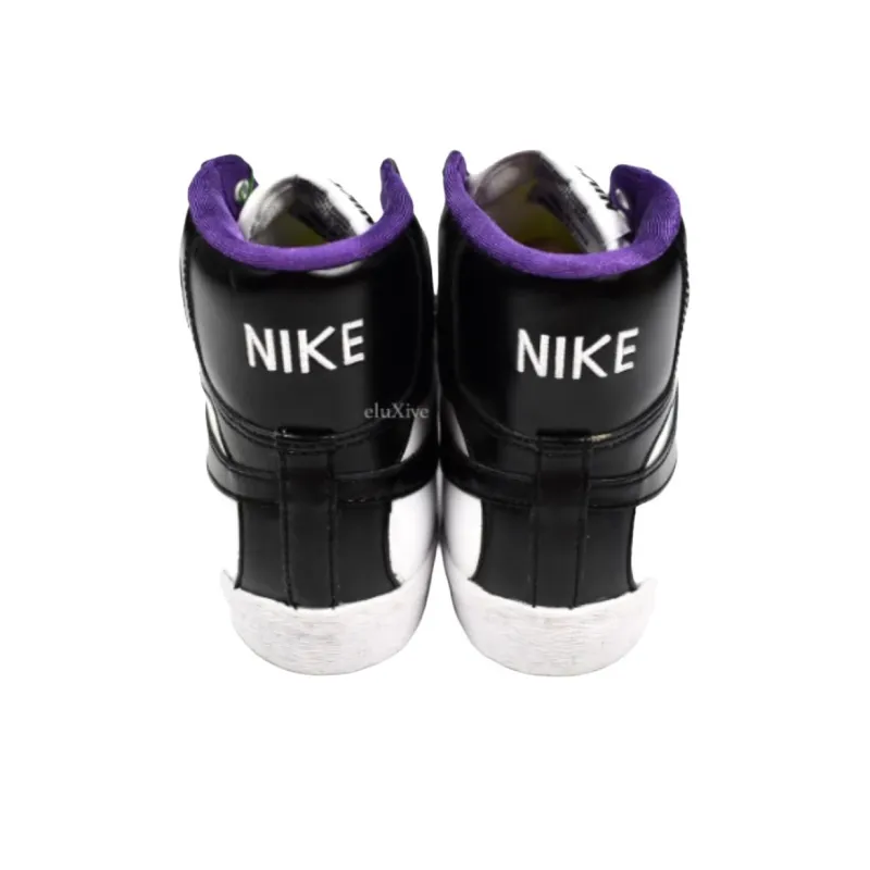 Nike Blazer High White/Black Club Purple-4