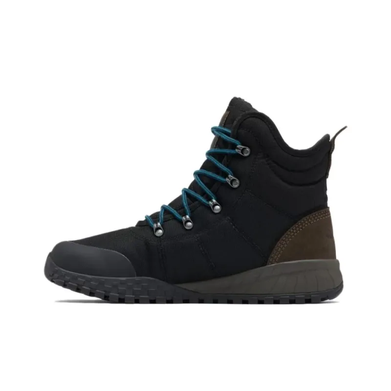 Columbia Fairbanks Anti-Slip Wear-Resistant High-Top Outdoor Shoes Men's Blue Brown-1