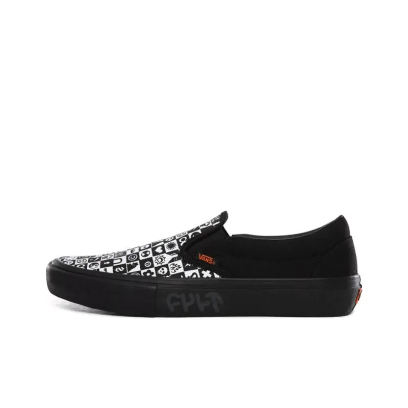 Vans Cult X Slip On Pro 'Black Checkerboard'-0