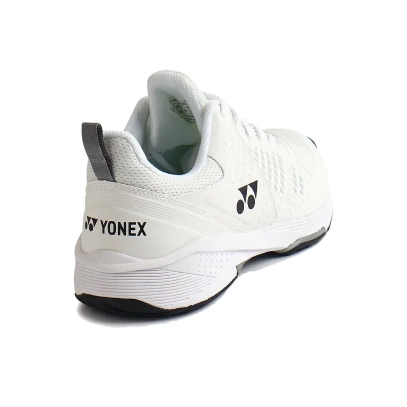 YONEX Power Cushion Sonicage 3 Shock Absorbers With Slip Resistant Features Low Top Casual Shoes Unisex White-3