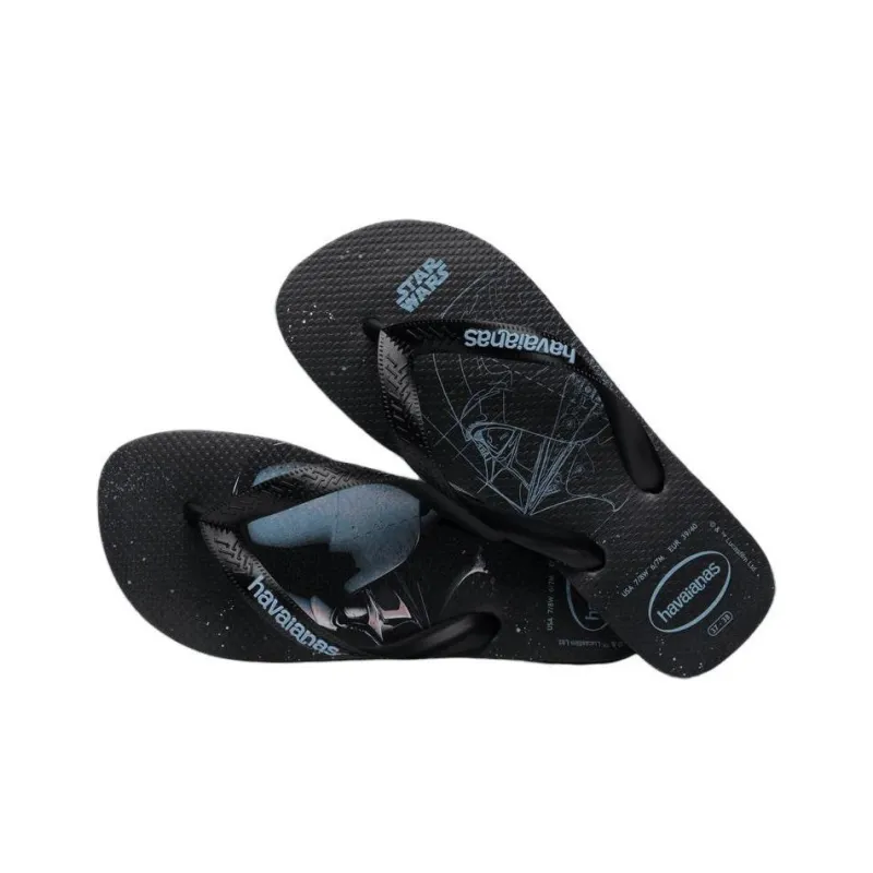 Havaianas Abrasion Resistant Slip Resistant Flip Flops Unisex Black-3
