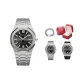 Trendy Black Dial+Cuban Bracelet Clothing Sets