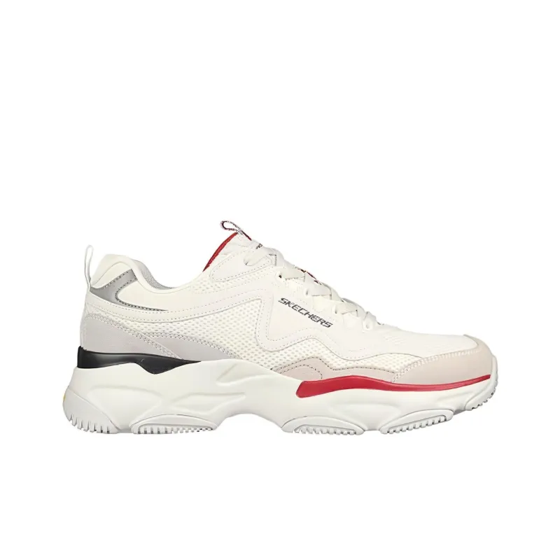 Skechers Cushioned Slip Resistant Low Top Casual Shoes Men's White-1