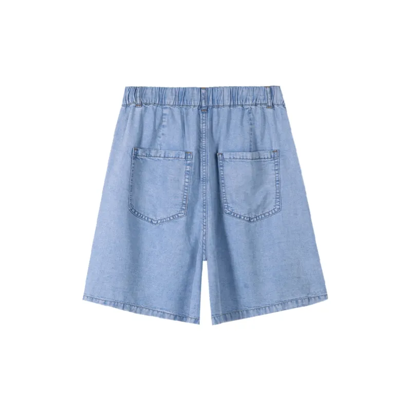 MITUAN Denim Shorts Women's Light Blue-1