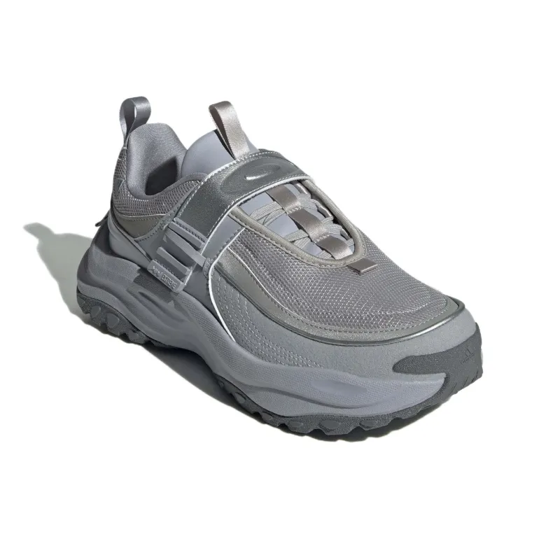 Adidas Maxxwavy Anti Slip Wear Resistant Low Top Casual Running Shoes Women's Silver Gray-3