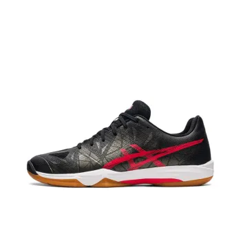 Asics Gel-Fastball Anti-Slip Wear-Resistant Low-Top Running Shoes Men's Black Red