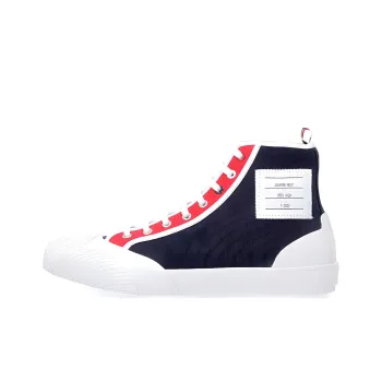 THOM BROWNE· High Top Skateboard Shoes Men's White