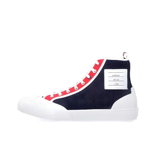 THOM BROWNE· High Top Skateboard Shoes Men's White