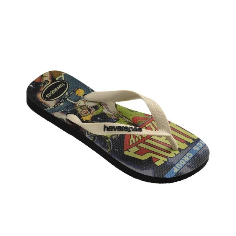 Havaianas Abrasion Resistant Flip Flops Unisex Black Beige-1