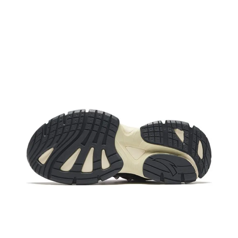 Anta Sparrow Feather 2 Wear Resistant Low Top Casual Shoes Men's Beige Black-4