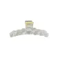 Icy Clear Silver Round Bead Claw Clip
