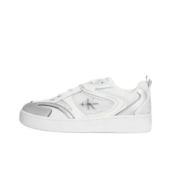 CKJ CALVIN KLEIN JEANS Skateboard Shoes Women's Silver
