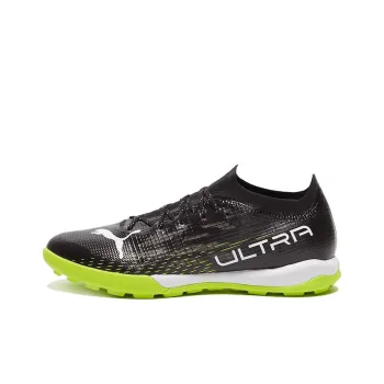 PUMA Ultra 1.3 AG Rubber Short Studs Artificial Ground Anti Slip Wear Resistant Soccer Shoes Men's Black Green White