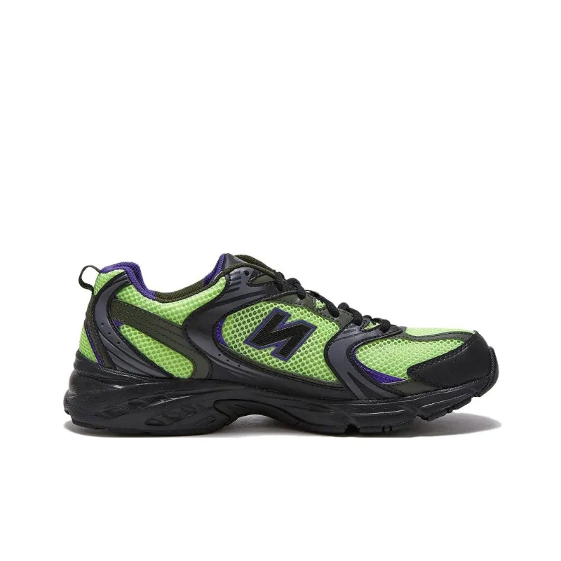 New Balance NB 530 Durable Breathable Low Top Running Shoes Unisex Green Black-1