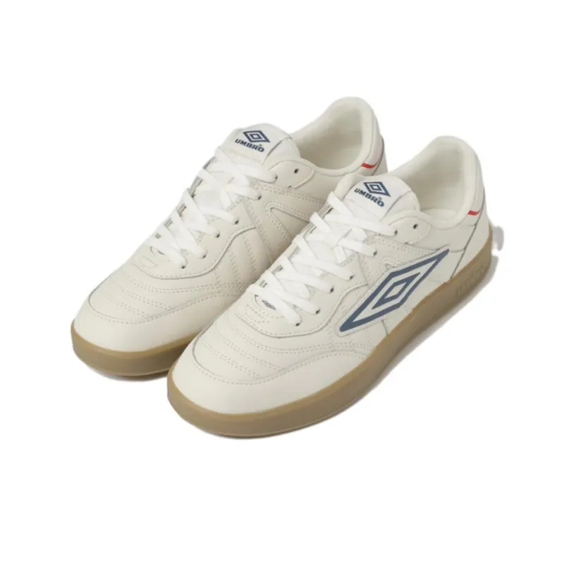 Umbro Speciali Anti-Slip Wear-Resistant Low-Top Skateboard Shoes Unisex White Blue-1