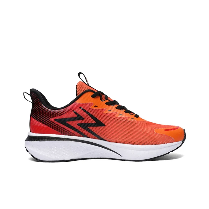 LPMX Cushioned Wear Resistant Lightweight Low Top Running Shoes Outdoor Sports Shoes Men's Black Orange-1