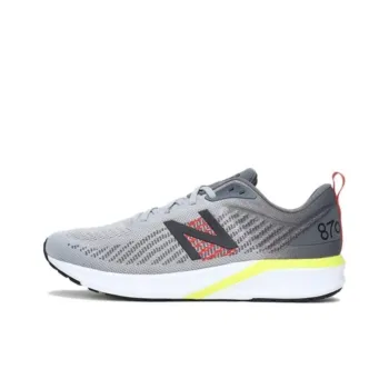 New Balance NB 870 Low-Top Running Shoes Unisex Gray Yellow 2E-Width