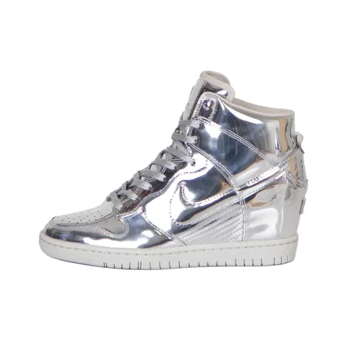 Nike Dunk Sky Hi Liquid Silver Women's