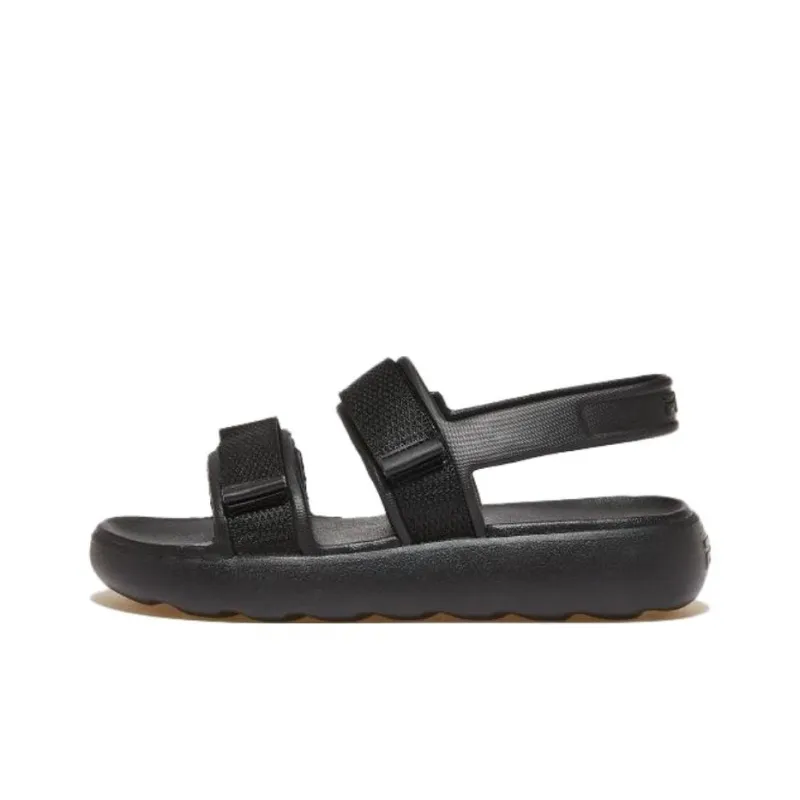 FILA DRIFTER Beach Sandals Unisex Black Korean Style-0