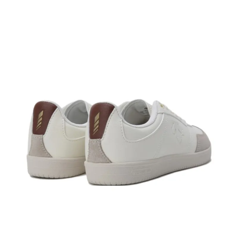 DESCENTE Anti Slip Wear Resistant Low Top Skateboard Shoes Unisex White-4