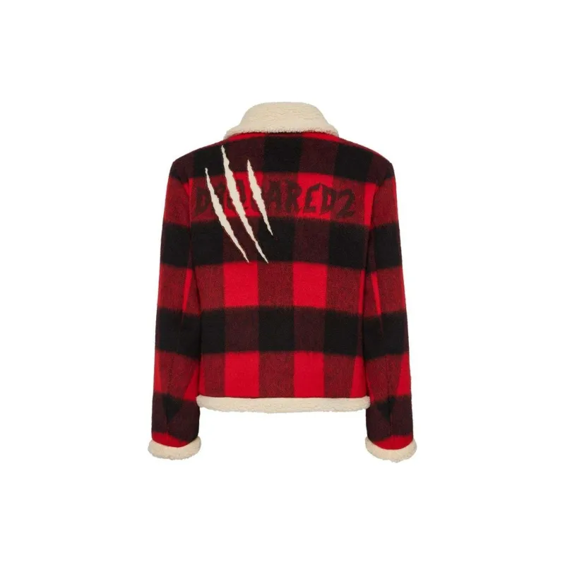 DSQUARED 2 Checked Zip Up Jacket-1
