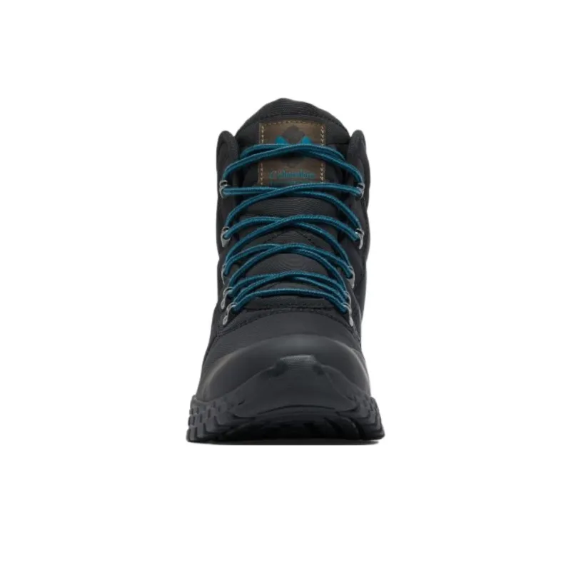 Columbia Fairbanks Anti-Slip Wear-Resistant High-Top Outdoor Shoes Men's Blue Brown-2