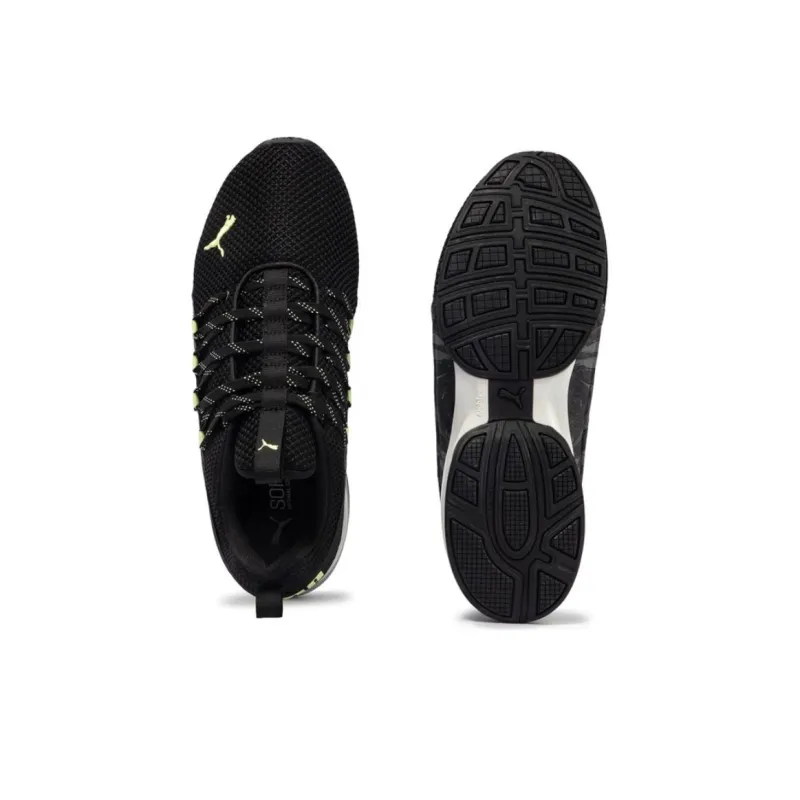 PUMA Axelion Anti Slip Wear Resistant Low Top Casual Running Shoes Men's Black-4