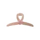 Pink Icy Clear Round Bead Claw Clip