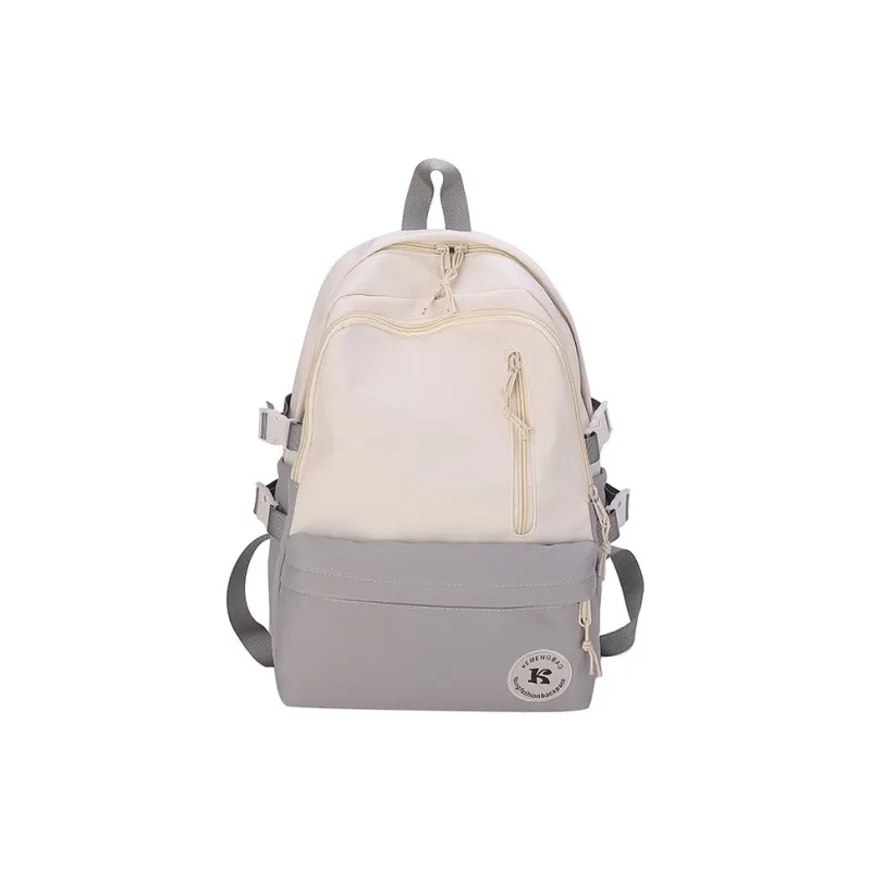 KAKAXI Nylon Backpack Unisex Black/Gray/Purple/Green-0
