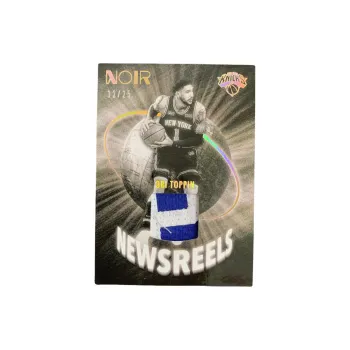 PANINI 2021 22 Knicks, Obi Toppin 12/25 Parallel, Match Issued Jersey, Star Card Pass Through Sports Cards 1 Pc