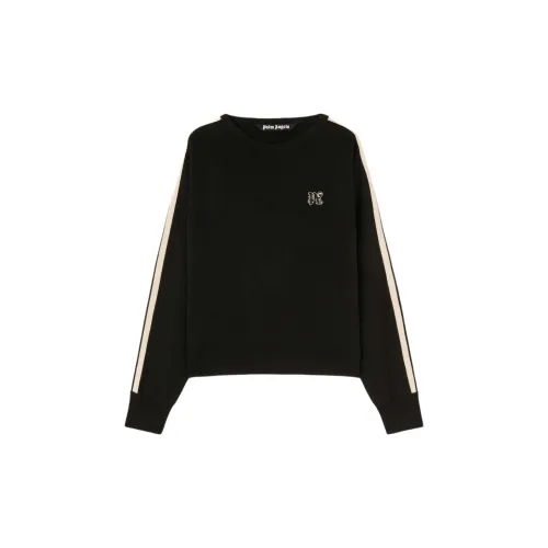 PALM ANGELS Monogram-embroidered Crew-neck Jumper