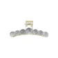Blended Gray Round Bead Claw Clip