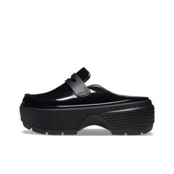 Crocs Stomp Wrap toe Slippers Unisex Black