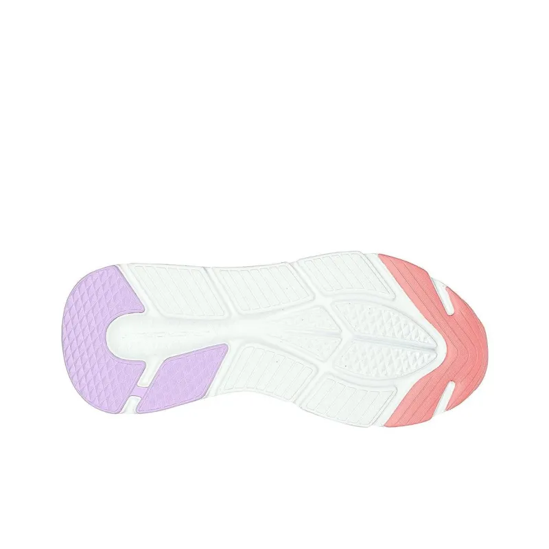 Skechers Max Cushioning Anti-Slip And Wear-Resistant Support Low-Top Casual Running Shoes Women's White Purple-4