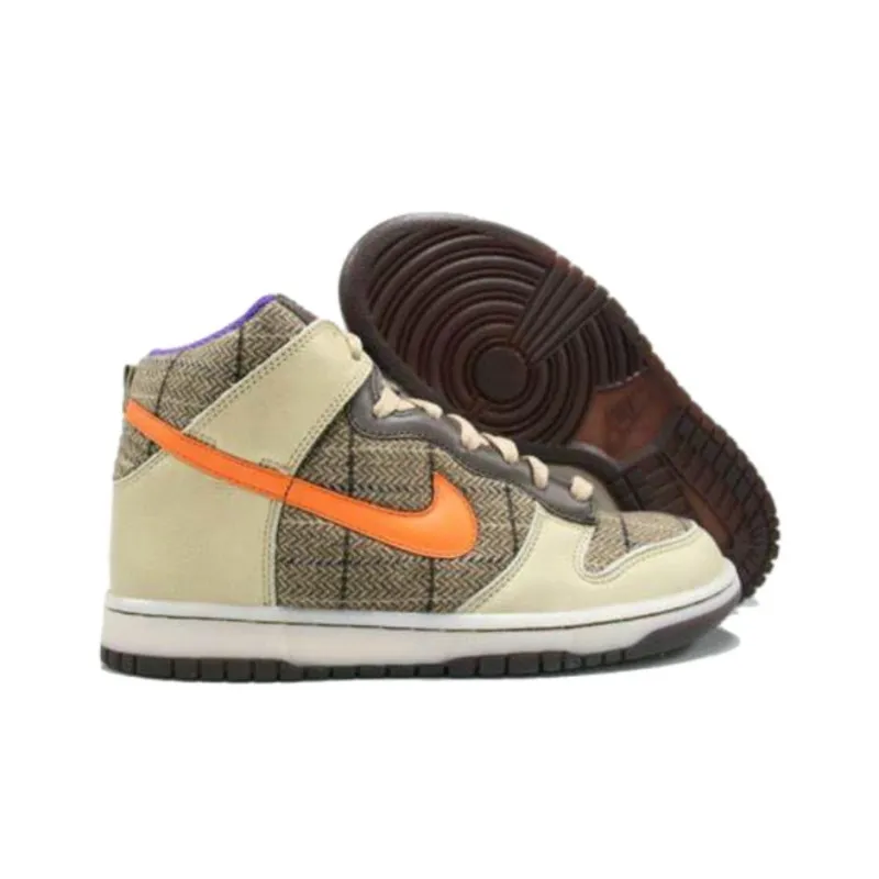 Nike Dunk High Premium Tweed Orange Blaze-3