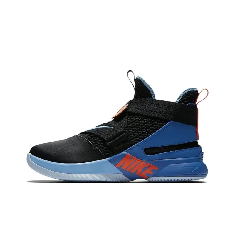 Nike LeBron Solider 12 Flyease Black Battle Blue-0