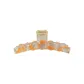 Icy Clear Orange Single Claw Clip